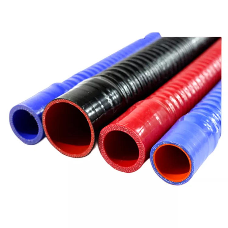 Tubo de silicona reforzado con alambre flexible Manguera de radiador de silicona auto corrugada con alambre de acero - product image